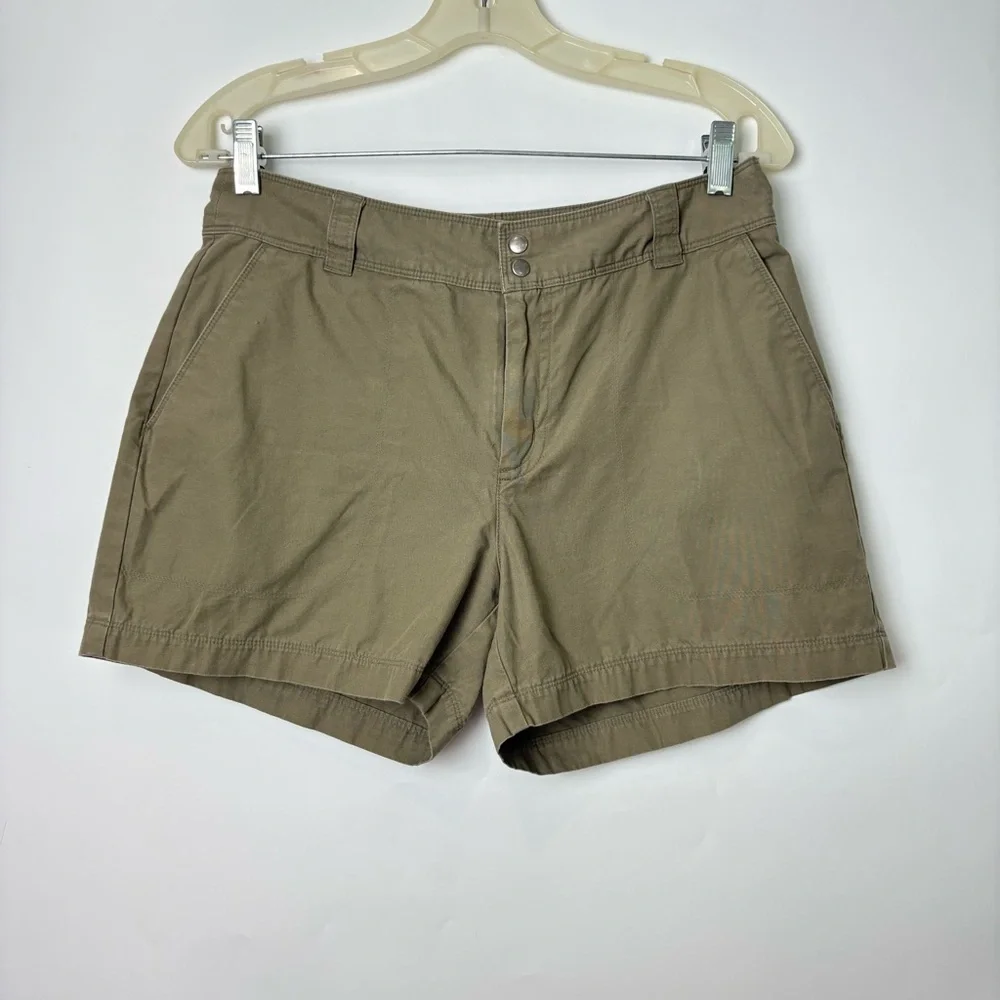 Patagonia Women’s Khaki Green Organic Cotton Shorts
